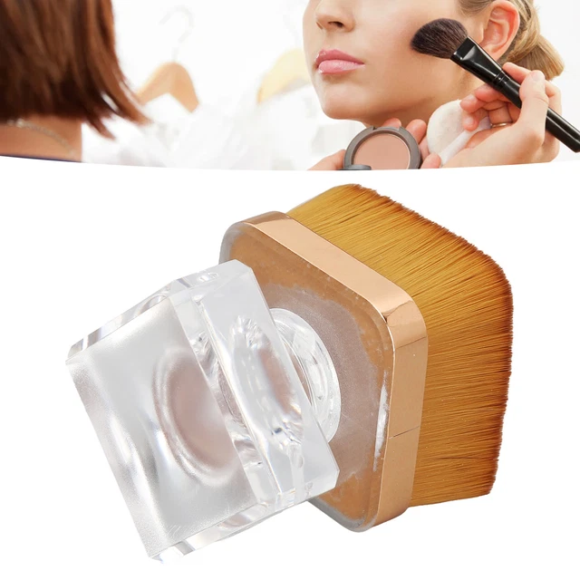 2 juegos de cepillo limpiador de polvo de uñas cabello suave mango exquisito polvo suelto Bru Gfl