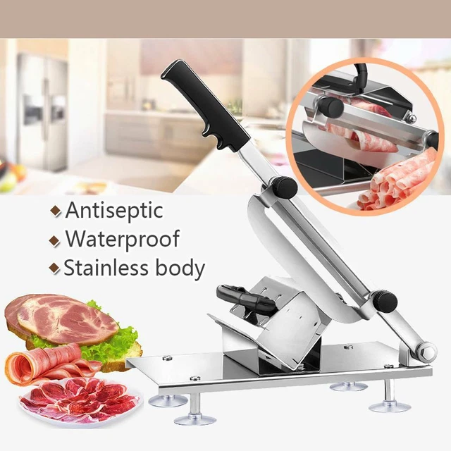 STAINLESS STEEL MANUAL Frozen Meat Slicer Mutton Ham Beef Cutter