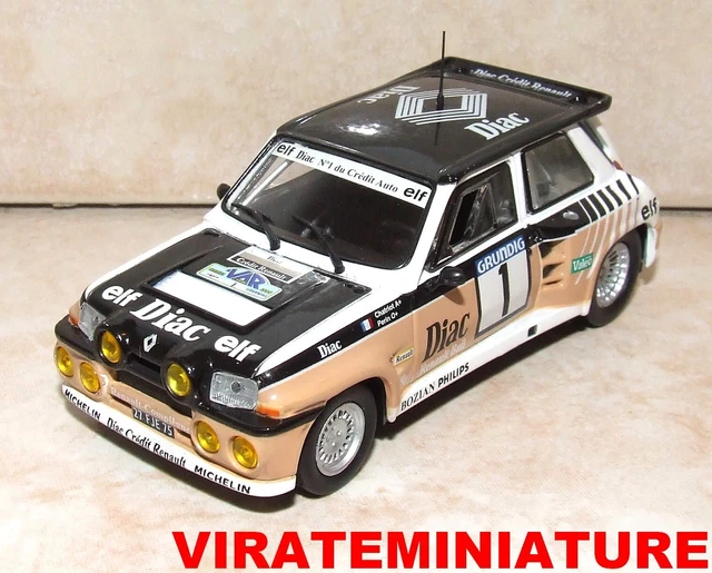 Coffret Rallye Renault 1/43 – Estafette + 5 Turbo + Remorque – Fait Main