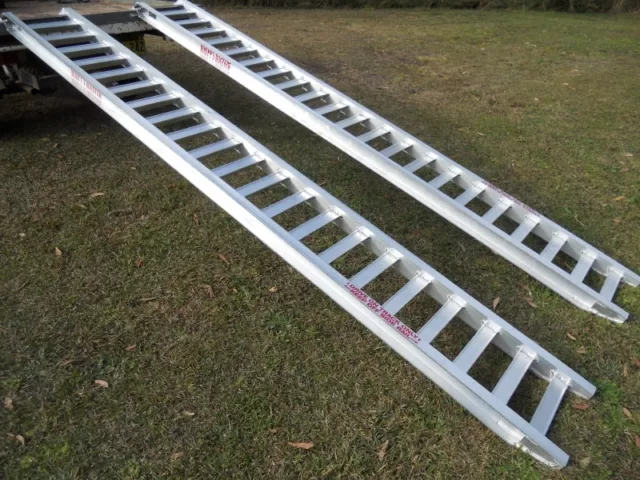 3.5 Tonne Capacity Machinery Loading Ramps 4.1 Metres long x 450mm track width