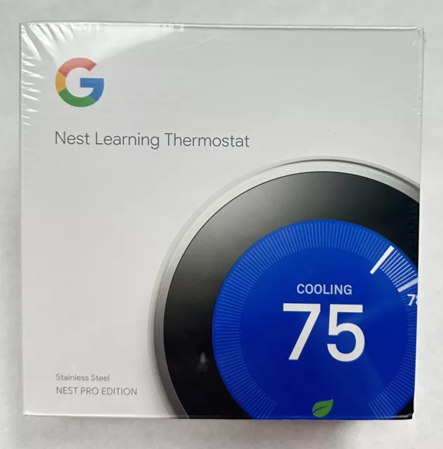 Google Nest Learning Thermostat Pro - 3rd Generation - Stainless Steel - T3008US