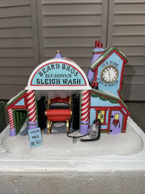 Dept 56  North Pole Village - Beard Bros Sleigh Wash