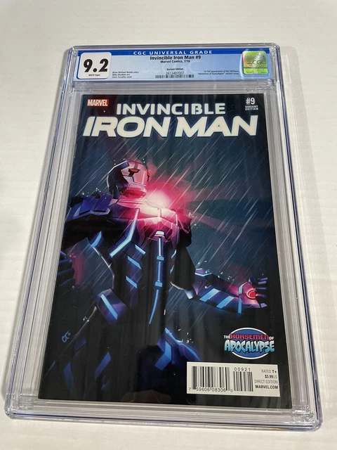 INVINCIBLE IRON MAN #9 CGC 9.2 Turcotte Variant 1st Riri WilIiams Ironheart MCU!