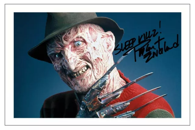Robert Englund Signed Photo Print Nightmare On Elm Street Freddy Krueger