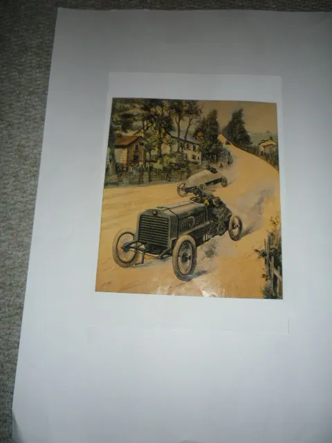 A Print Illustration from Die Dame promoting Brennabor cars, 1928, artist signed