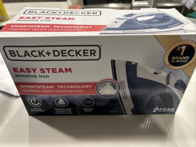 BLACK+DECKER IR40V Easy Steam Compact Iron - Blue/White