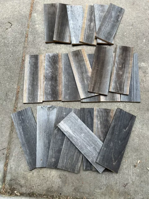 Reclaimed Old Fence Wood Boards  24 Boards 15” Weathered Barn Planks 2