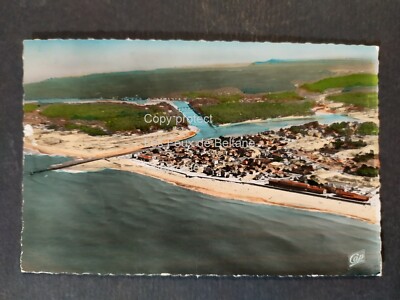 CAP BRETON VUE AERIENNE Durandaud timbre 1958 carte postale postcard 