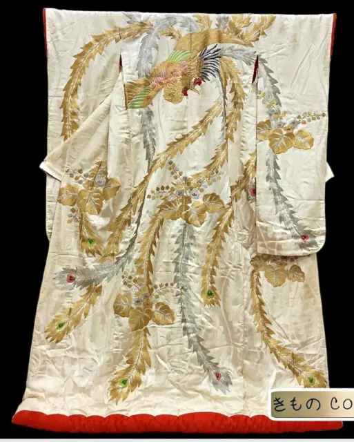 Japanese Kimono Uchikake Wedding Pure Silk  japan 846