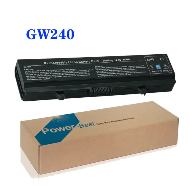 Genuine GW240 Battery Dell Inspiron 1525 1526 1440 1545 1546 1750 X284G HP297 US