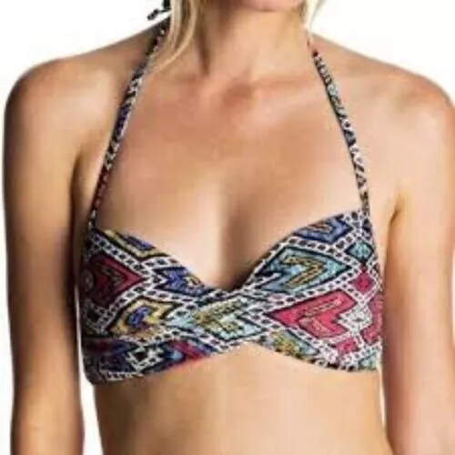 Roxy MULTI Juniors Poetic Mexic' Wrap Regata Soaring Eyes Swim Top, US X-Small