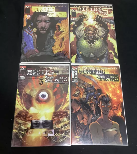 Rising Stars #1-4 Comic Lot, Top Cow Productions, J. Michael Straczynski, 1999