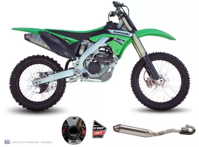 Pot Echappements Ligne Complete Crd Inox Kawasaki Kxf 250 R Kxf250R 2012