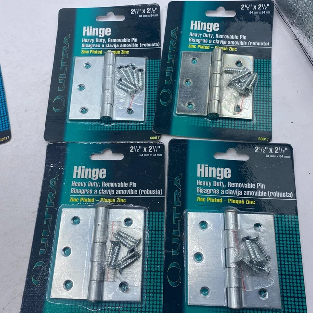 LOT OF 4 ULTRA Hinge Heavy Duty Zinc Plated Fence Gate Barn Shed Door 60917
