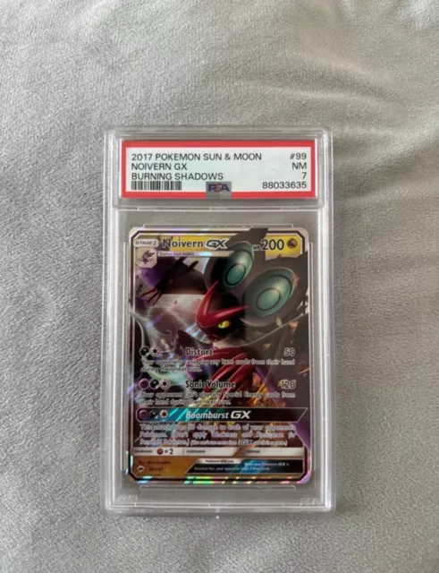 Pokémon Card - 2017 Burning Shadows - Noivern GX - 99/147 - PSA 7