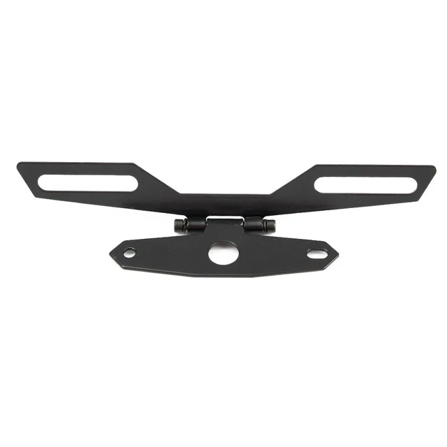 Support De Plaque D'immatriculation Pliable Pour Moto/ATV - Avec Fixation Pour Feu Arrière - En Alliage D'aluminium