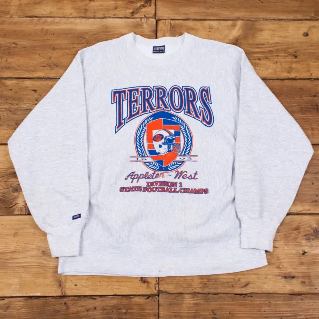 Vintage Jansport College Sweatshirt XL 90s Terrors Heavyweight USA Made R20971