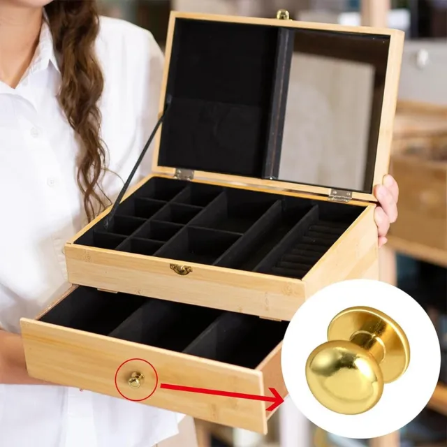 10 confezioni di manopole per cassetto in oro piccole attrezzature per comò pic