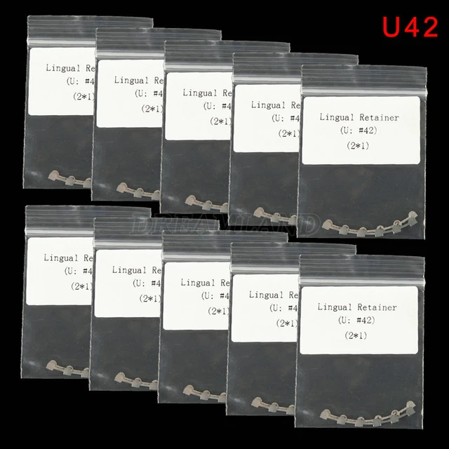 1-5bags Dental Bondable Lingual Retainers Mesh Base Orthodontic Upper #42 USA
