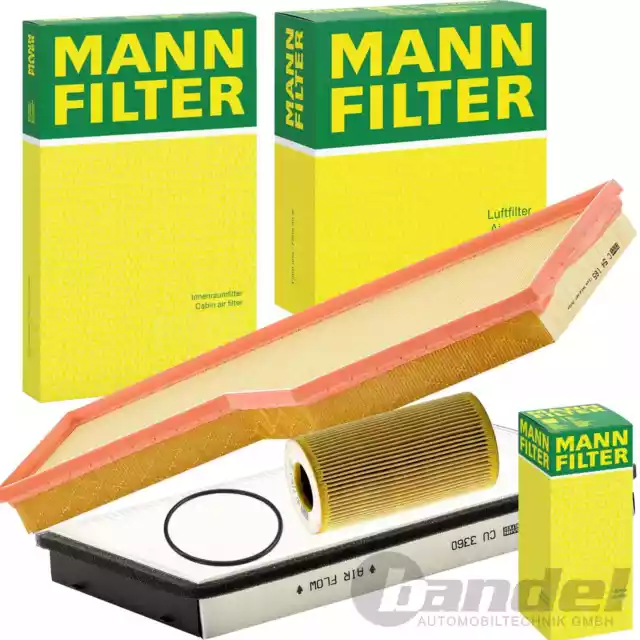 MANN FILTER FILTERSET passend für PORSCHE 911er 996 997 CARRERA/CARRERA S/ 4S