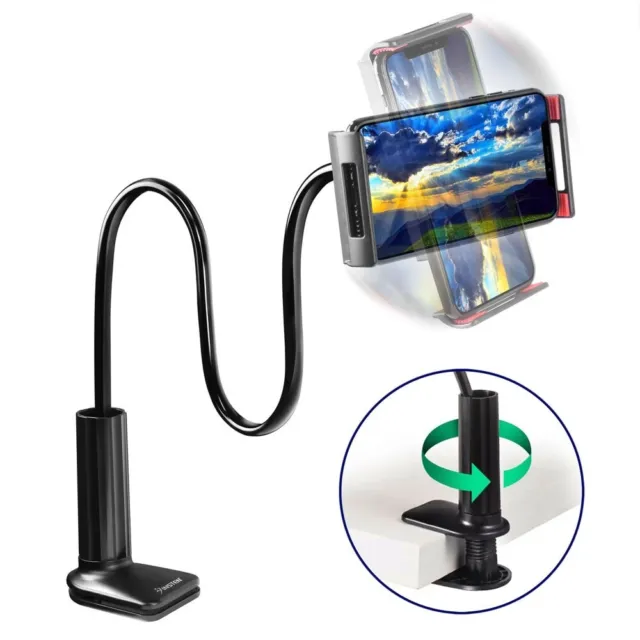 360º Flexible Lazy Bracket Mobile Cell Phone Stand Holder Bed Desk iPhone