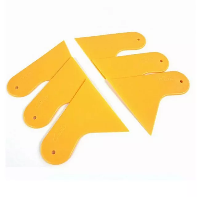 Adesivi auto piastra raschietto vetro giallo e arancione strumenti pellicola plastica */t