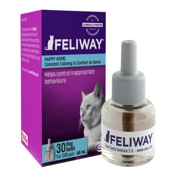 Feliway 30 Jour Recharge pour Diffuseur Heureux Chat Calmant Réduire Stress