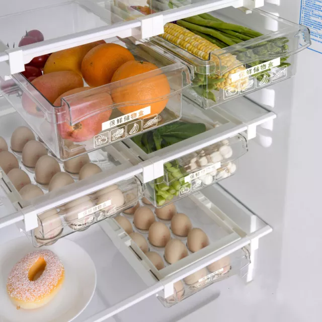 Fridge Organizer Fruit Egg Refrigerator Storage Rack Under-shelf Refrigerat7H