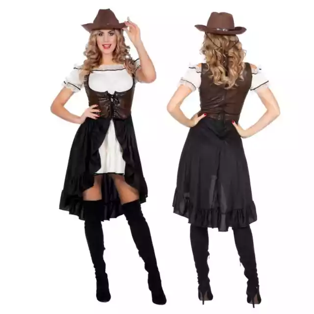 Cowgirl Kostüm Cowboy Wilder Westen Damen Western Rodeo Sheriff Saloon Karneval