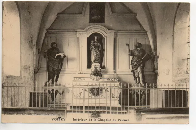 VOISEY  Haute Marne CPA 52 l' intérieur de la chapelle du prieuré