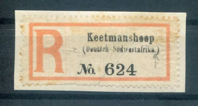 Dswa Einschreibzettel R-Zettel Keetmanshoop (AA3324