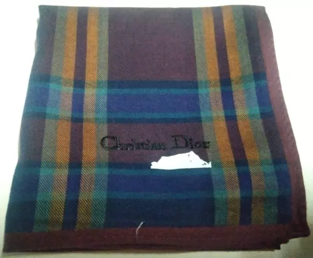 HANDKERCHIEF VINTAGE CLASSIC Plaids & Checks PATTERNED COTTON 19" MEN POCKET