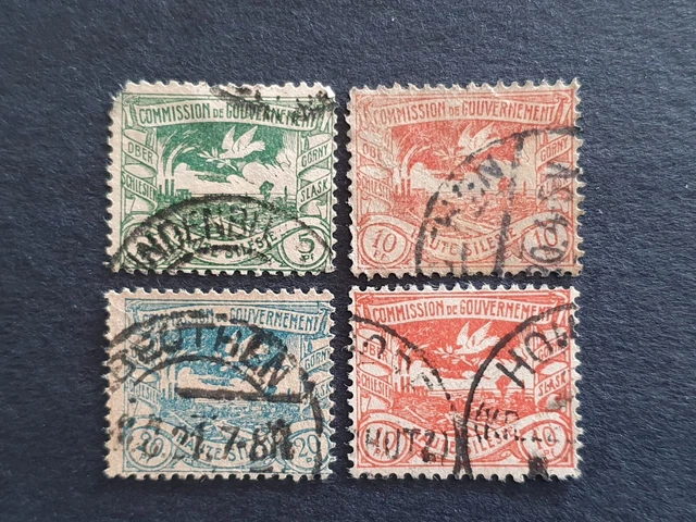 Dt. Abstimmungsgebiete Oberschlesien, Freimarken, Lot aus MiNr.13-29, gestempelt