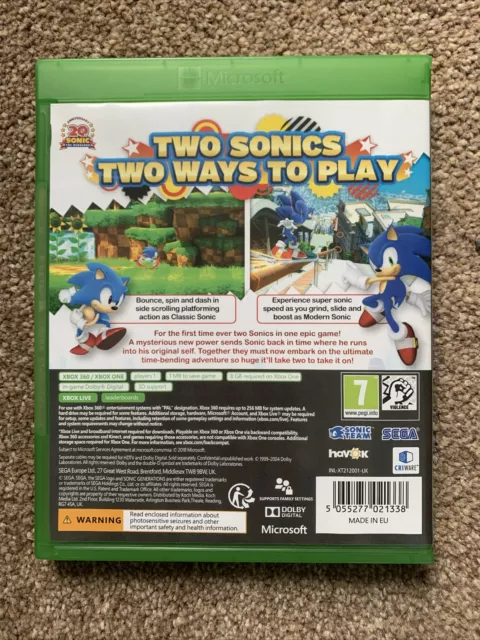SEGA Sonic Generations Xbox One, 360, Serie X 2