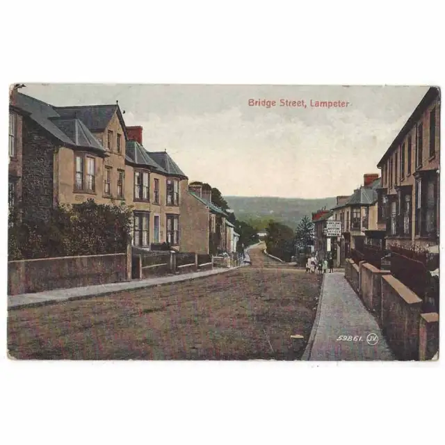 LAMPETER Bridge Street, Cardiganshire Postcard Unused