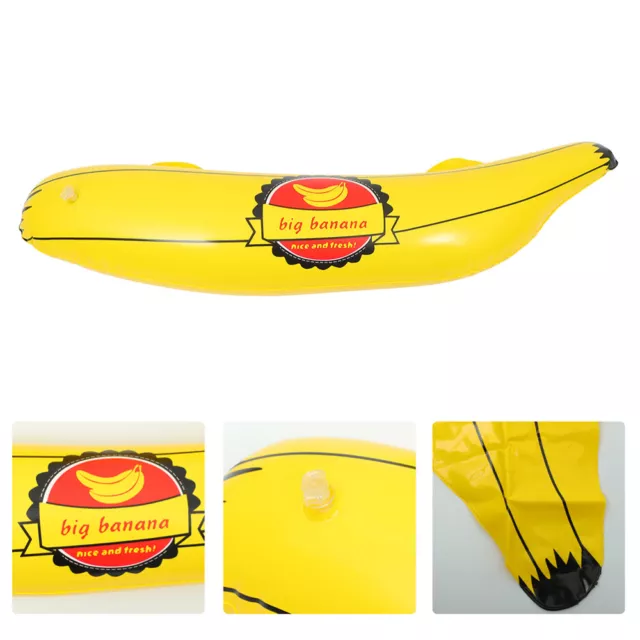 3 Pcs Fruit Décoratif Gonflable Banane D'ambiance Accessoires Pour Piscine