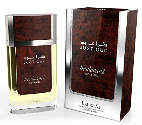 Lattafa Just Oud Boulevard Eau De Parfum Long lasting For Men and Women 100ml