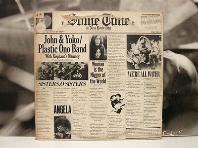 John Lennon Yoko Ono Plastic Ono Band Frank Zappa  Some Time In New York City Lp