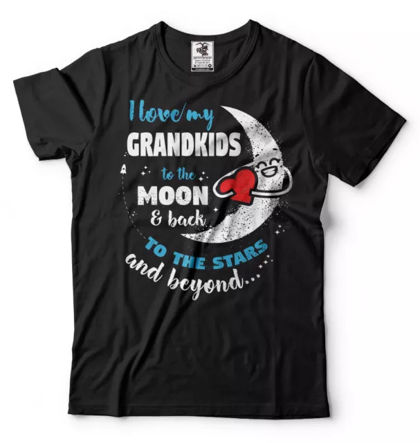 I Love My Grandkids To The Moon And Back Gift For Grandpa or Grandma T-shirt