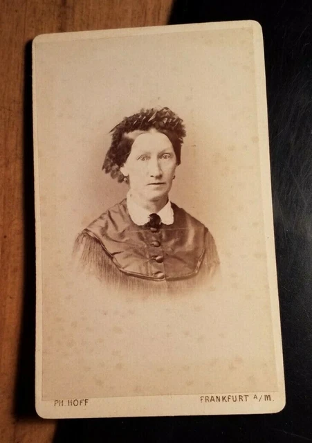 Frau Köhler / ca. 1860/70er CDV Philipp Hoff Frankfurt am Main