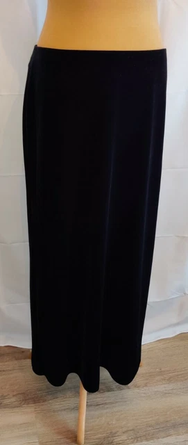 Gonna Maxi M&S UK 14 Y2k Vintage Velluto Nero Festa anni '90 Goth Glam Cruise