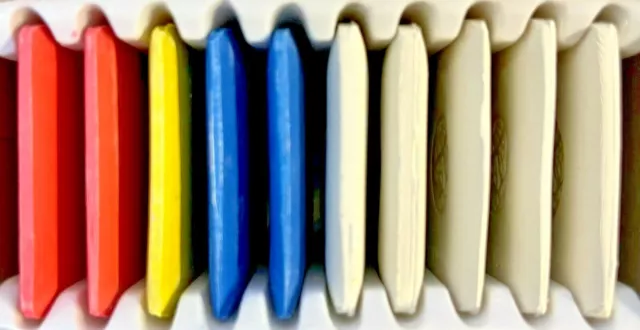 10 Schneiderkreide Platten Schneider Kreide Sortiment 5 weiß 2 blau 2 rot 1 gelb