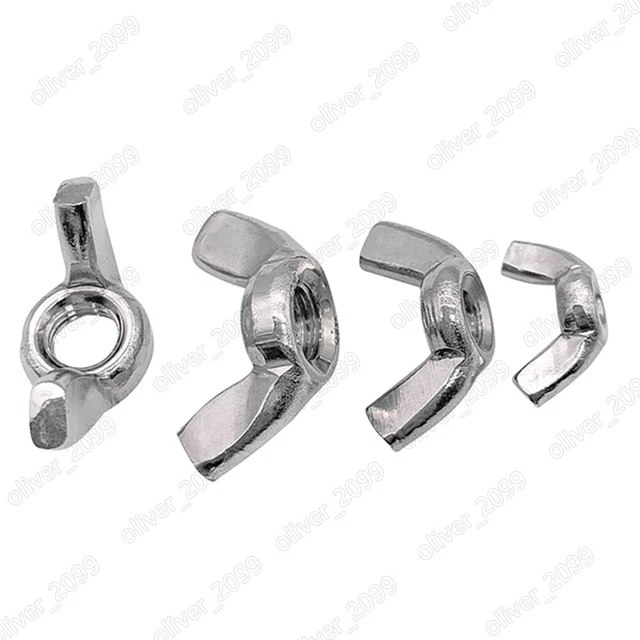 304 Dadi per pollice ad ala in acciaio inox M3 M4 M5 M6 M8 M10 M12 M16
