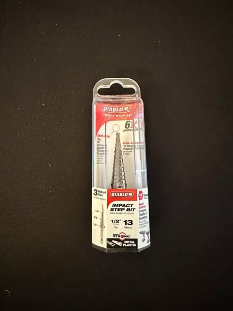 Diablo DSD0500S13 Impact Step Drill Bit 13 Steps 1/4" - 1/2"