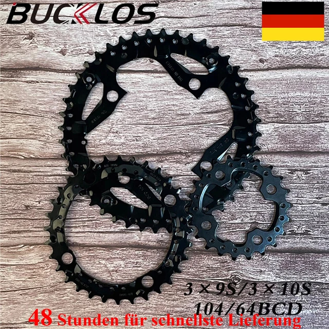 BUCKLOS Corona Per Bici MTB Ruota Di Catena Per Bicicletta 3*10 - Foto 11