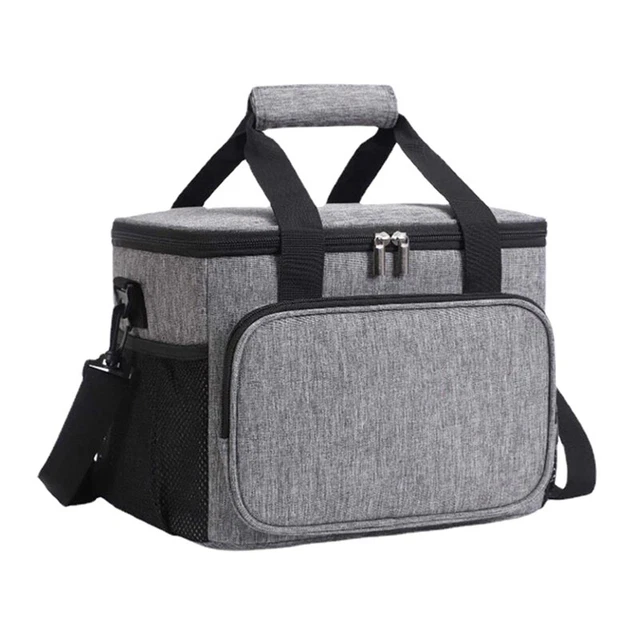 Sac à Lunch Isolé Style Japonais Avec Fermeture à Cordon - Triple Isolation, Poche Filet - Capacité Généreuse Et Léger