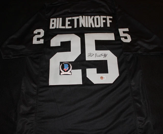 Fred Biletnikoff signed jersey, Oakland Raiders, Florida St, Beckett BAS W013662