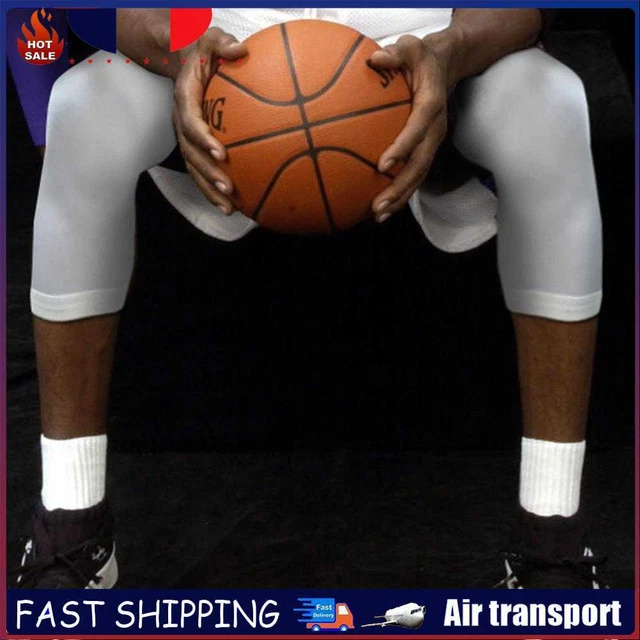 1pc Sports Knee Pad Elastic Cycling Running Compression Kneepad (White L) ~