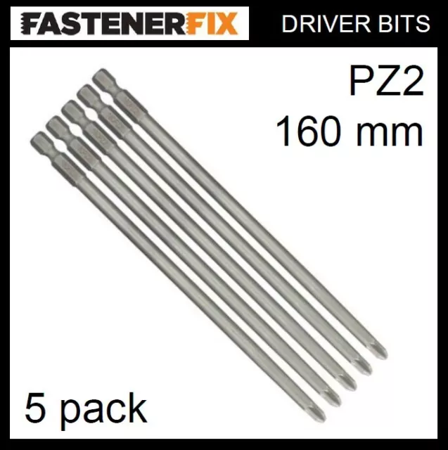 Senco® DS275-18V / DS300-AC autofeed screwdriver bits PZ2 x 160 mm - 5 pack