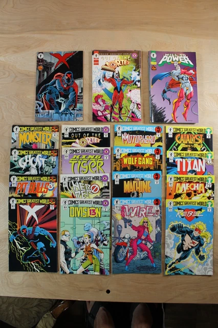 34 Dark Horse Comics Greatest World: X / Out Of The Vortex /  Will To Power